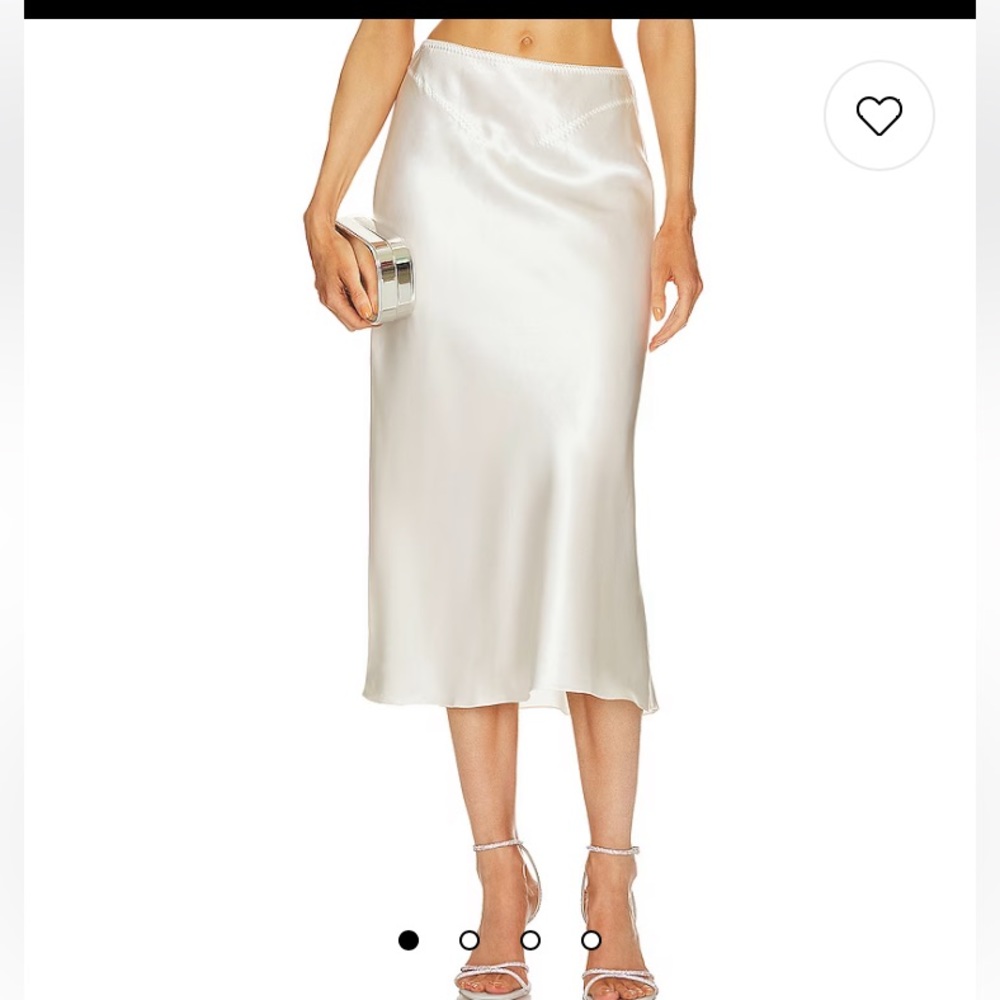 Anna October Augustine yellow and not ivory midi skirt